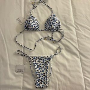 Monday swimwear top and bottom